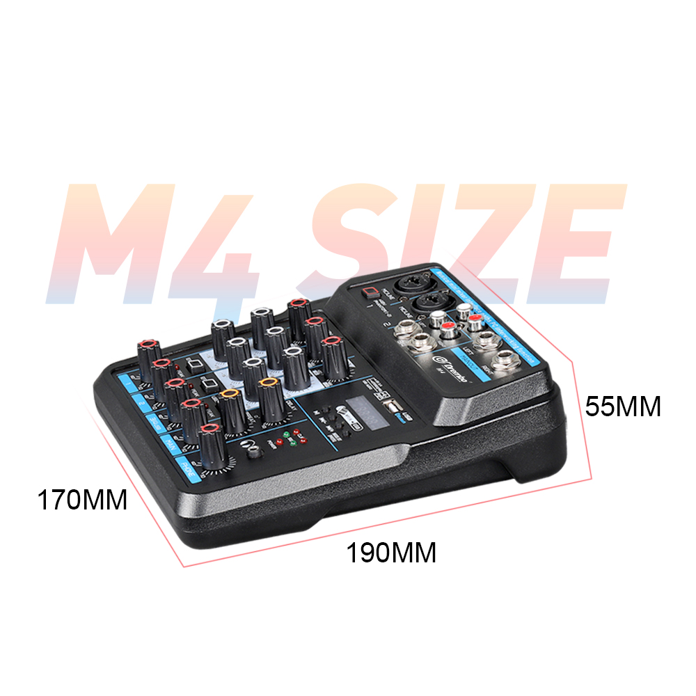 M4/M6 4/6 Channel Audio Interface Mixer