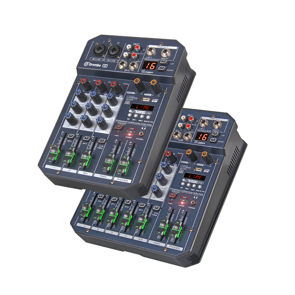 X4/X6 audio mixer sound card DJ console