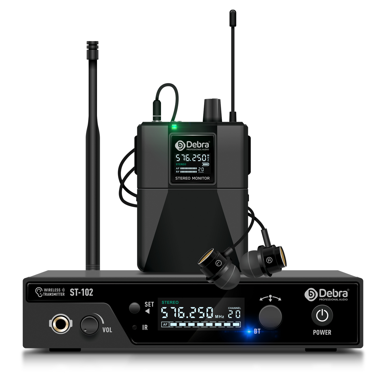 ST-102 Professional stereo monitoring system