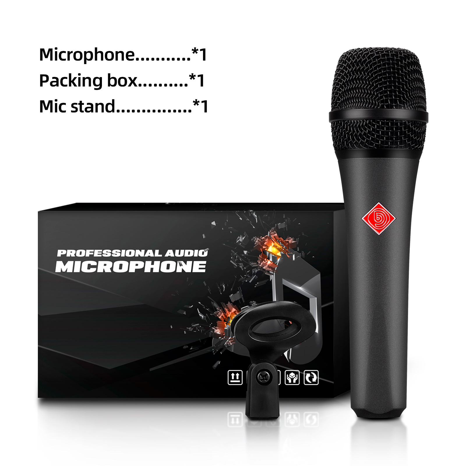 DY-80 Professional Wired Dynamic Microphone