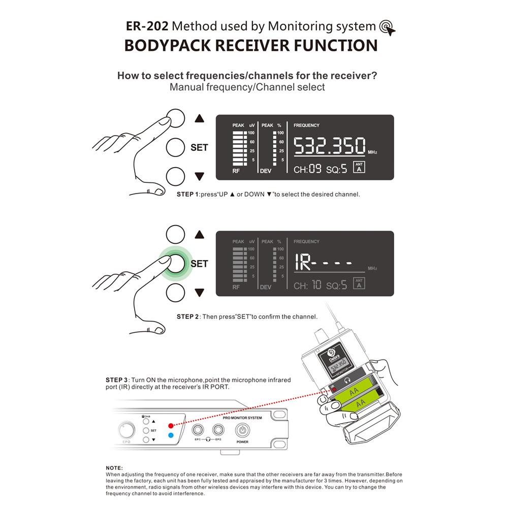 ER-202 Wireless In-Ear Monitoring System