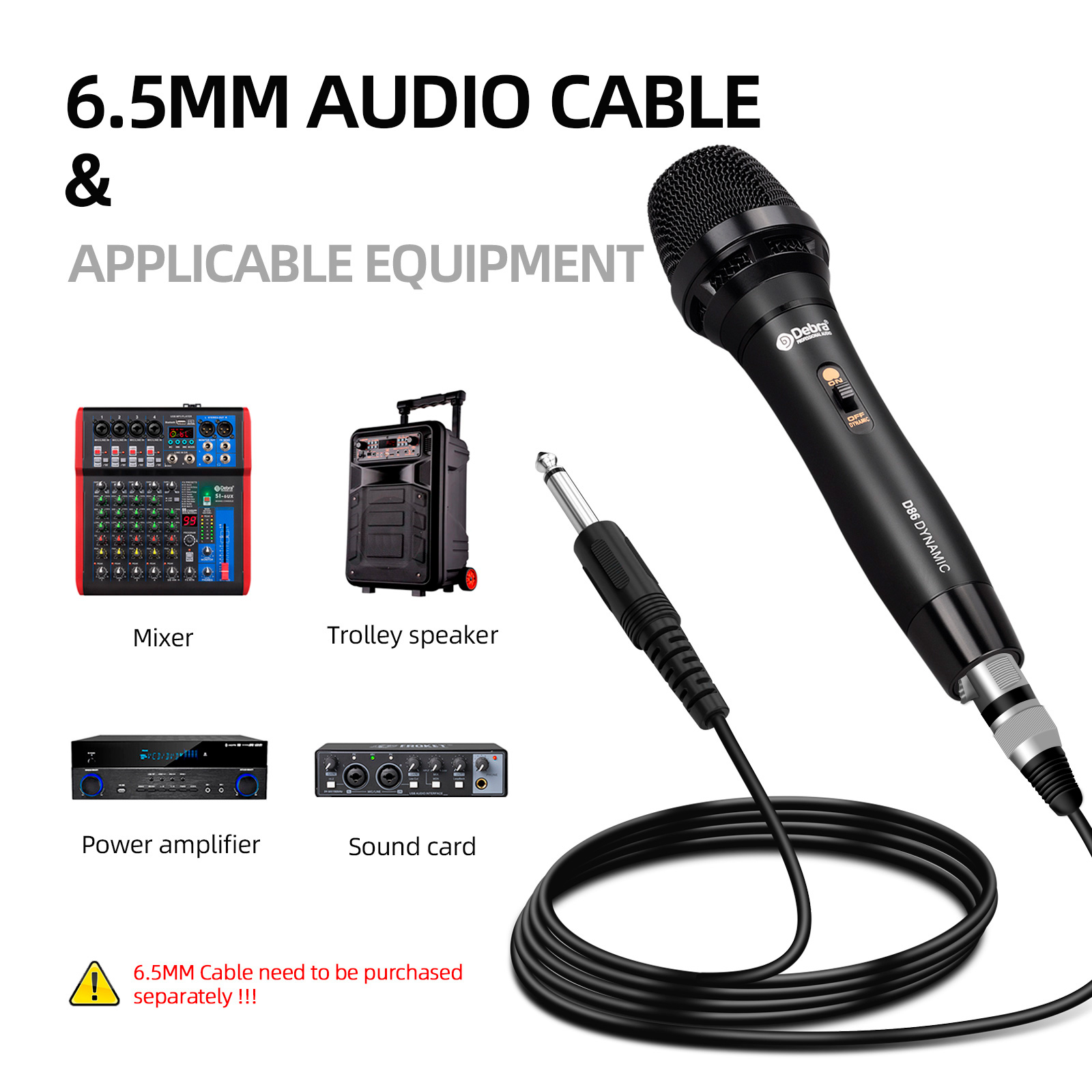 D86 Professional Wired Handheld Microphone