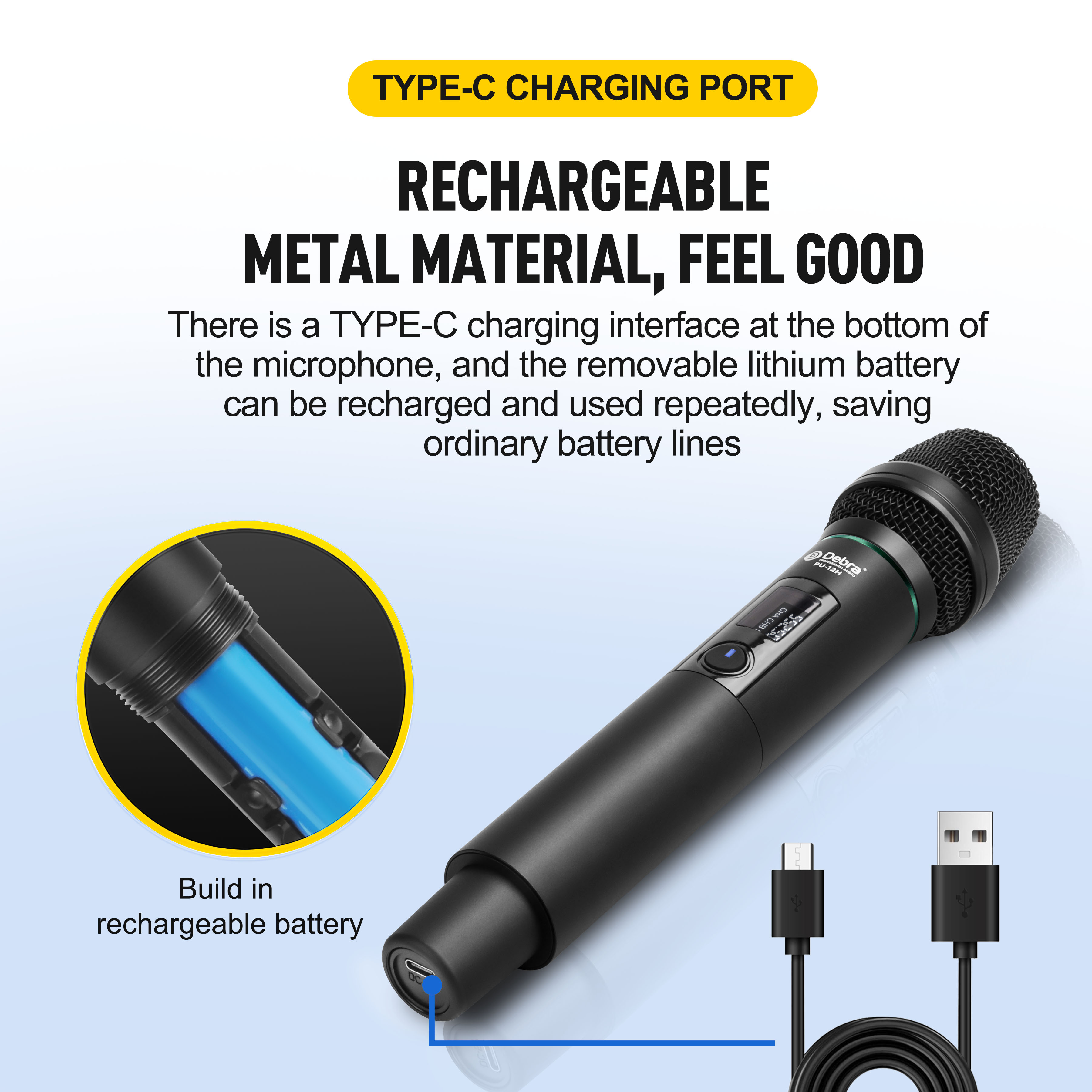 Rechargeable Handheld Microphone