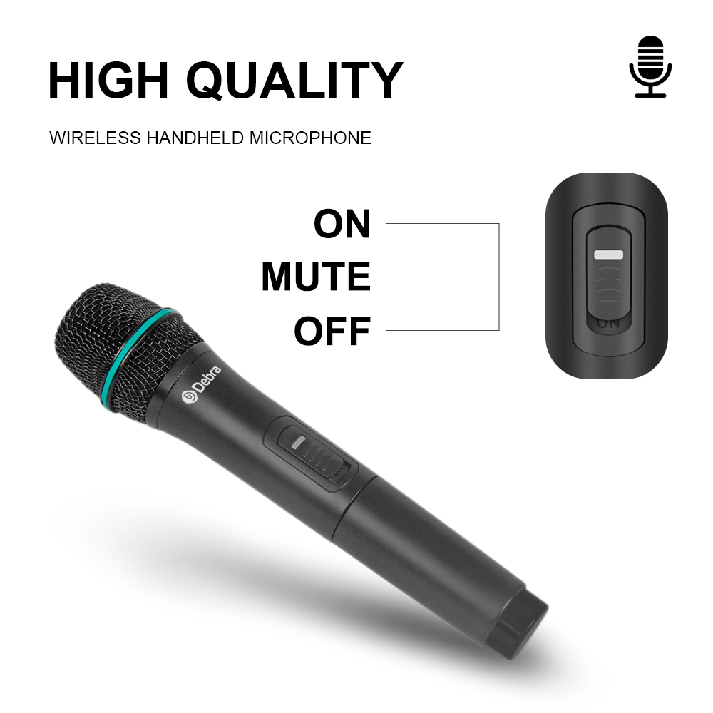 AU-400 Wireless Microphone（2Handheld 2Headset 2Lavalier Mic）