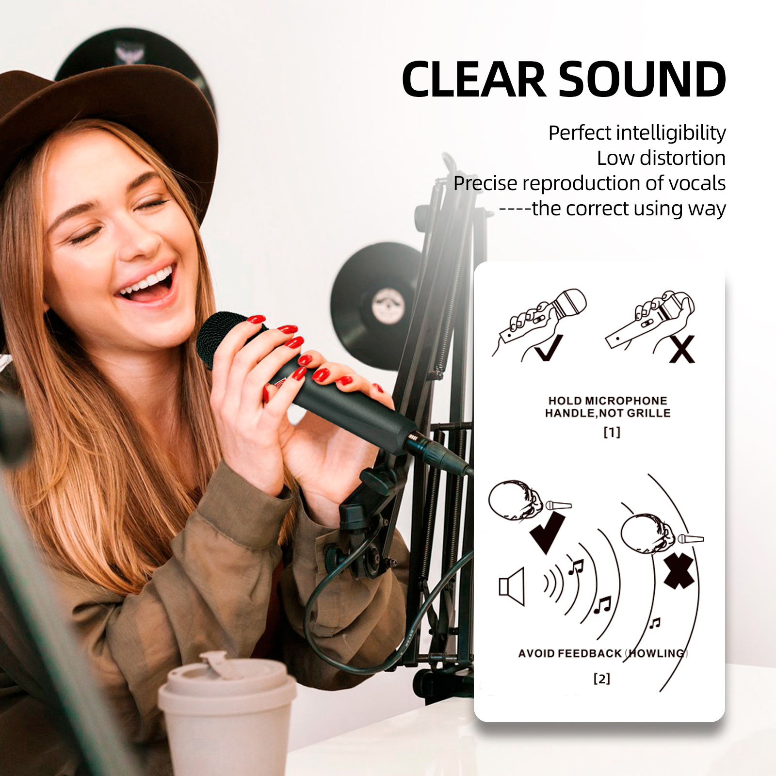 DY-80 Professional Wired Dynamic Microphone