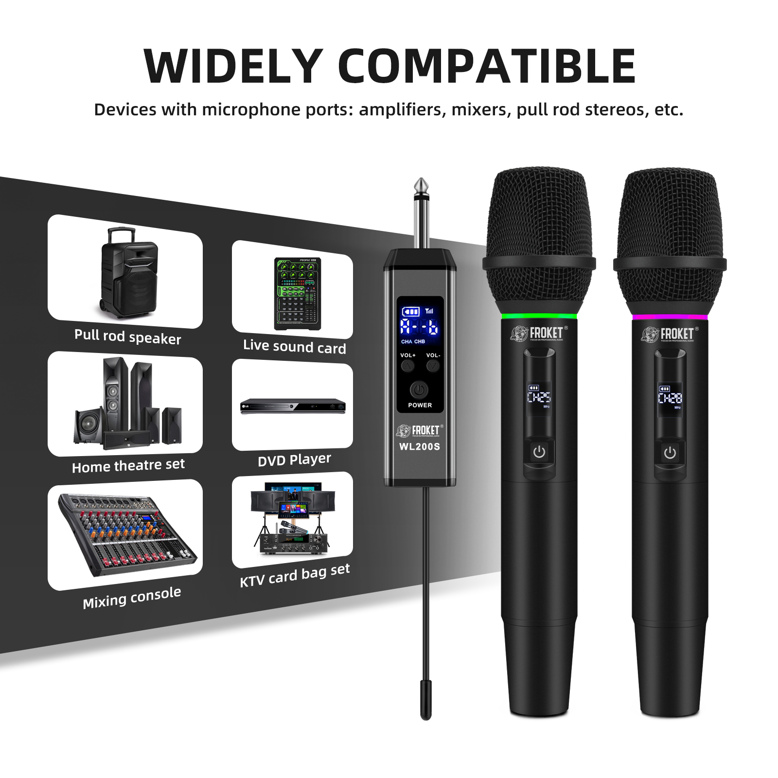 Debra Audio WL200S 2.4G Wireless Microphone System