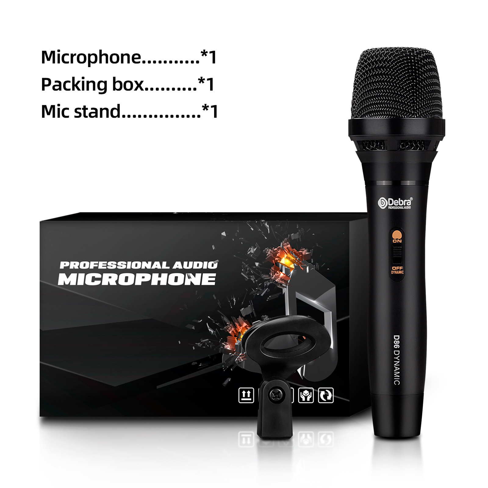 D86 Professional Wired Handheld Microphone