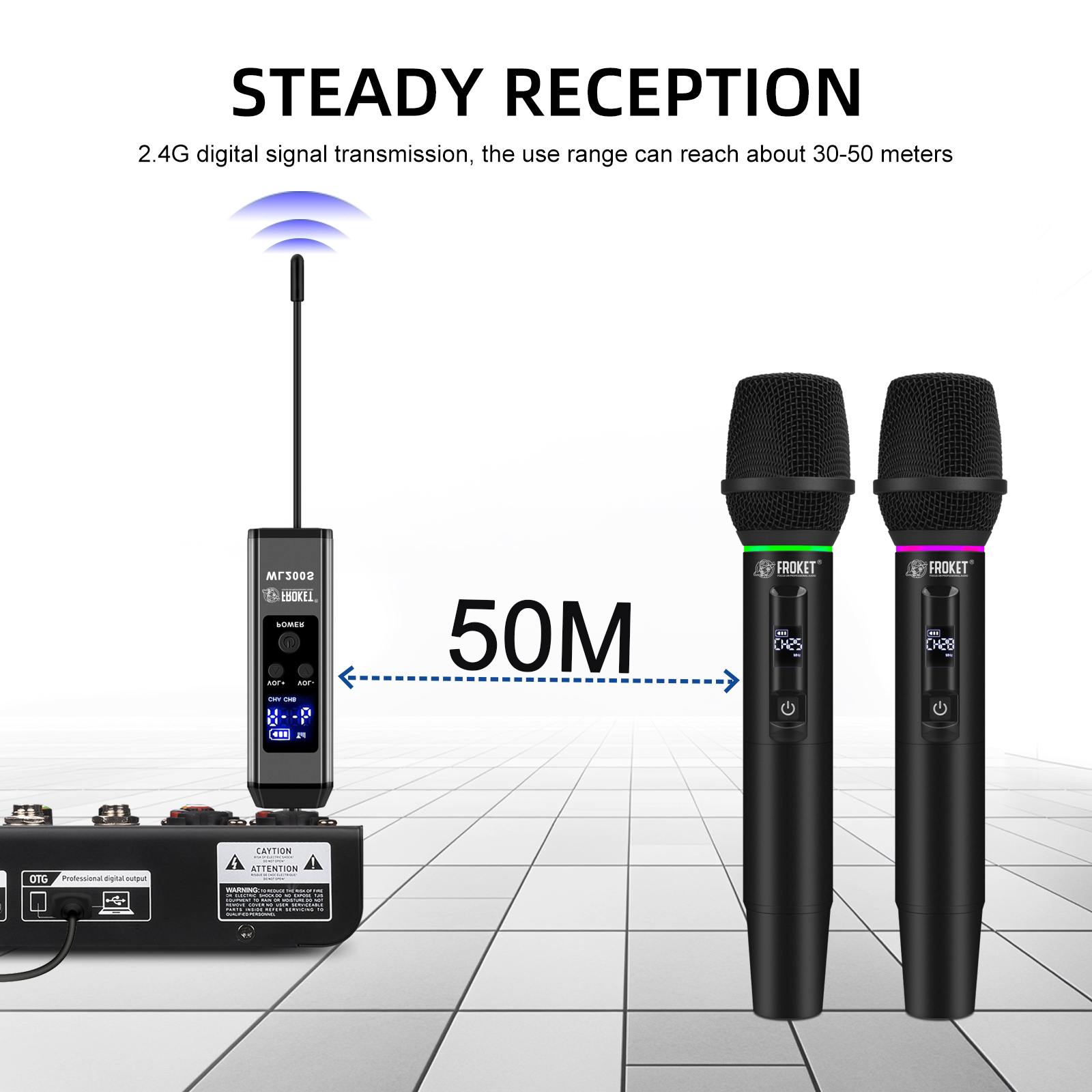 Debra Audio WL200S 2.4G Wireless Microphone System