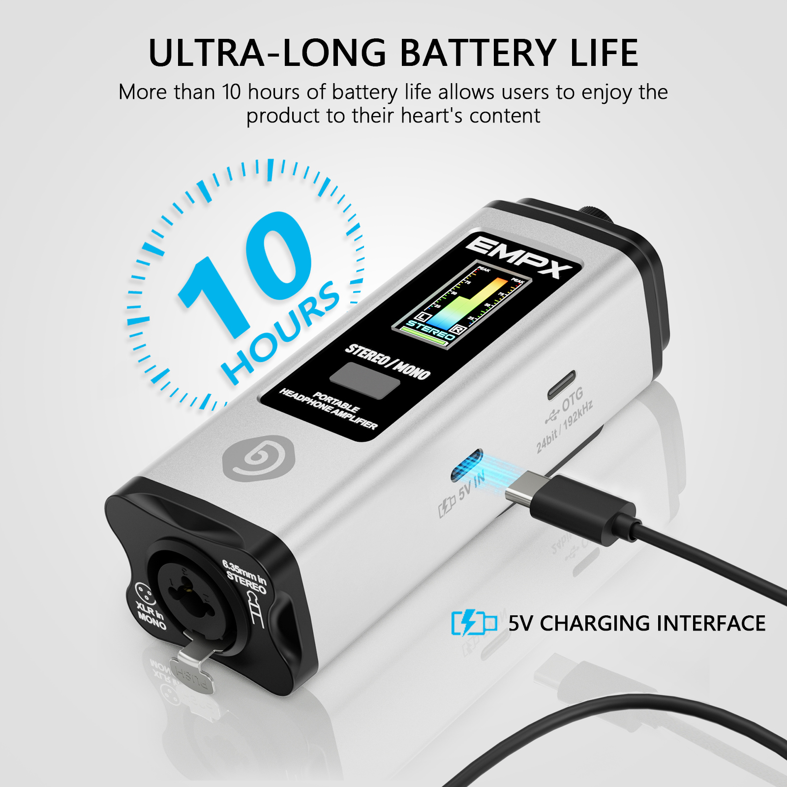 EMPX Professional Headphone Monitoring Amplifier (White)