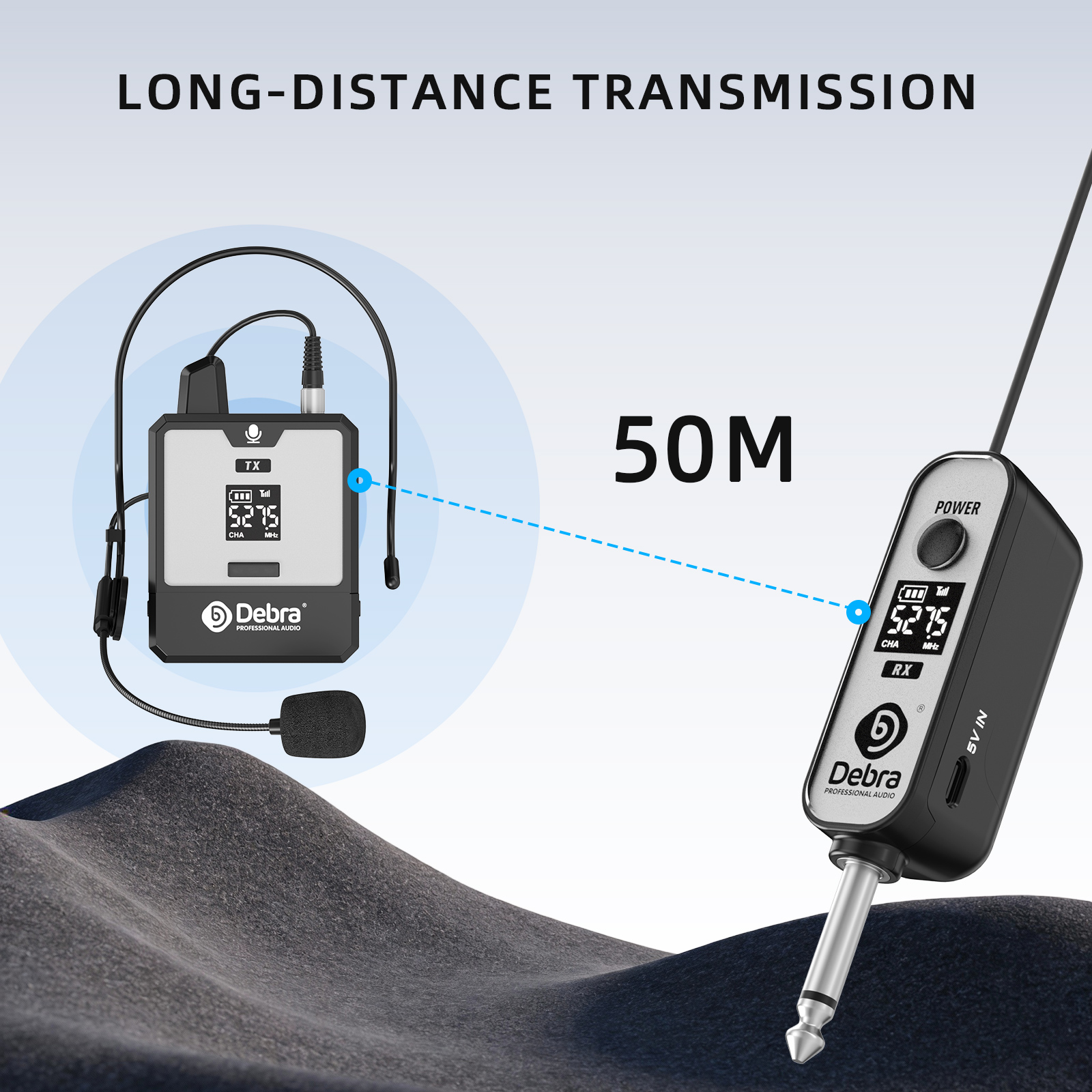 DT-01/02 UHF Wireless Portable Headset Microphone