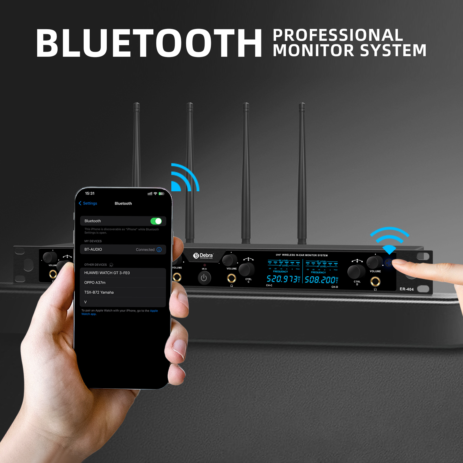 Debra Audio ER-404 UHF Wireless In-Ear Monitoring System