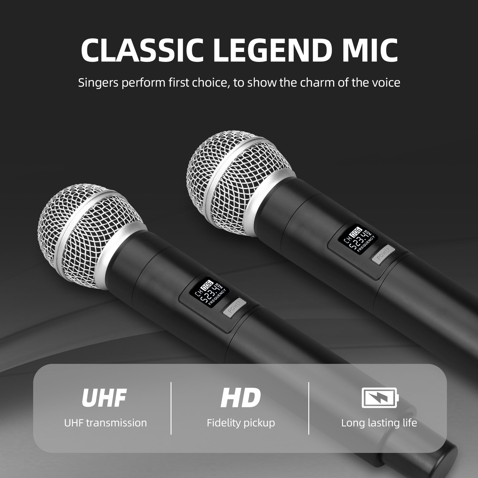 UBR-102 UHF Wireless Microphone