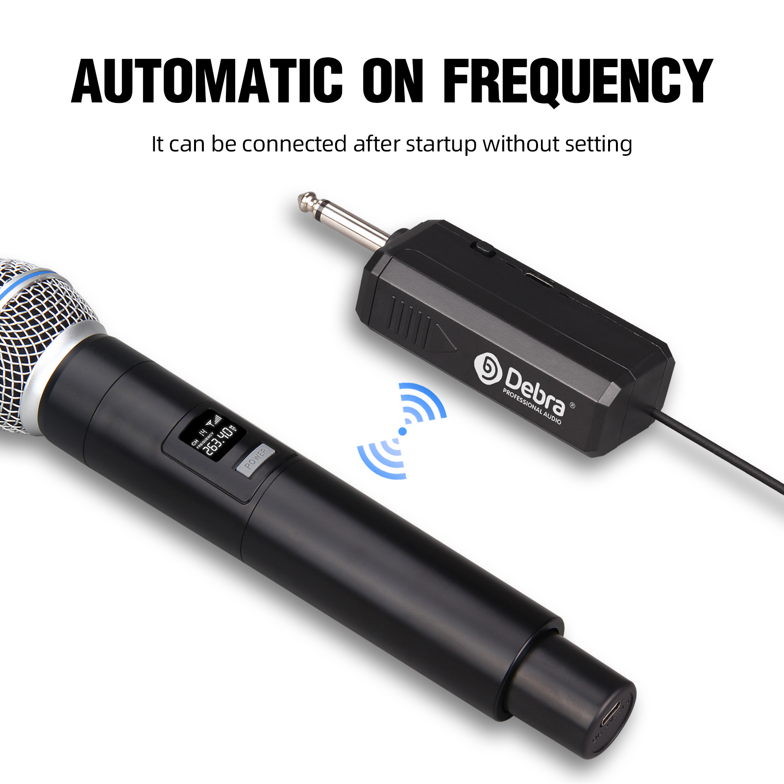 VP02 VHF Portable Wireless Microphone
