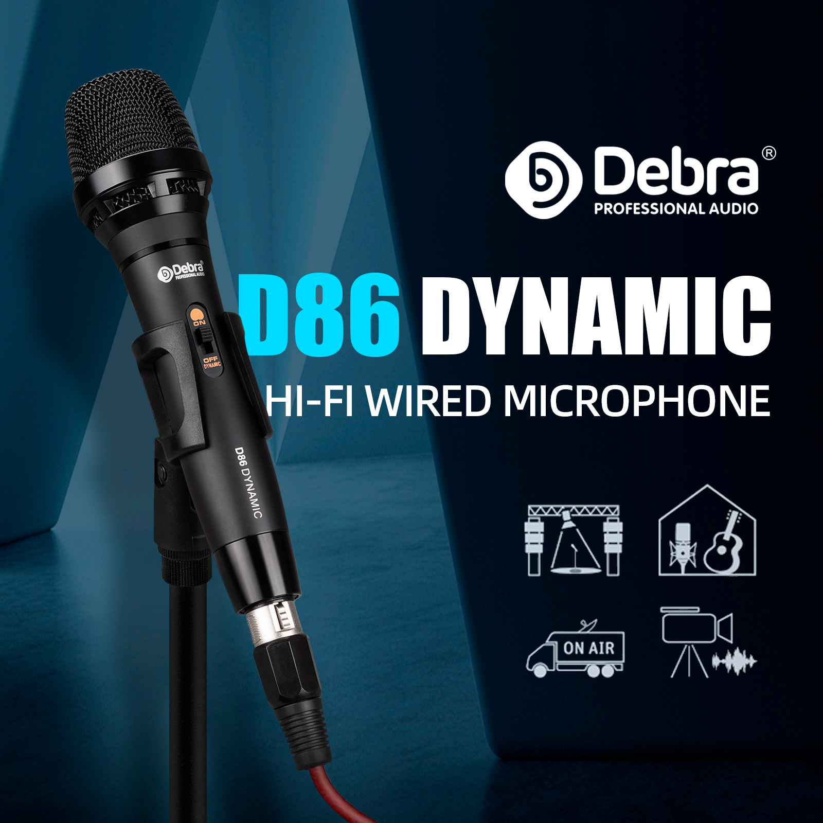 D86 Professional Wired Handheld Microphone