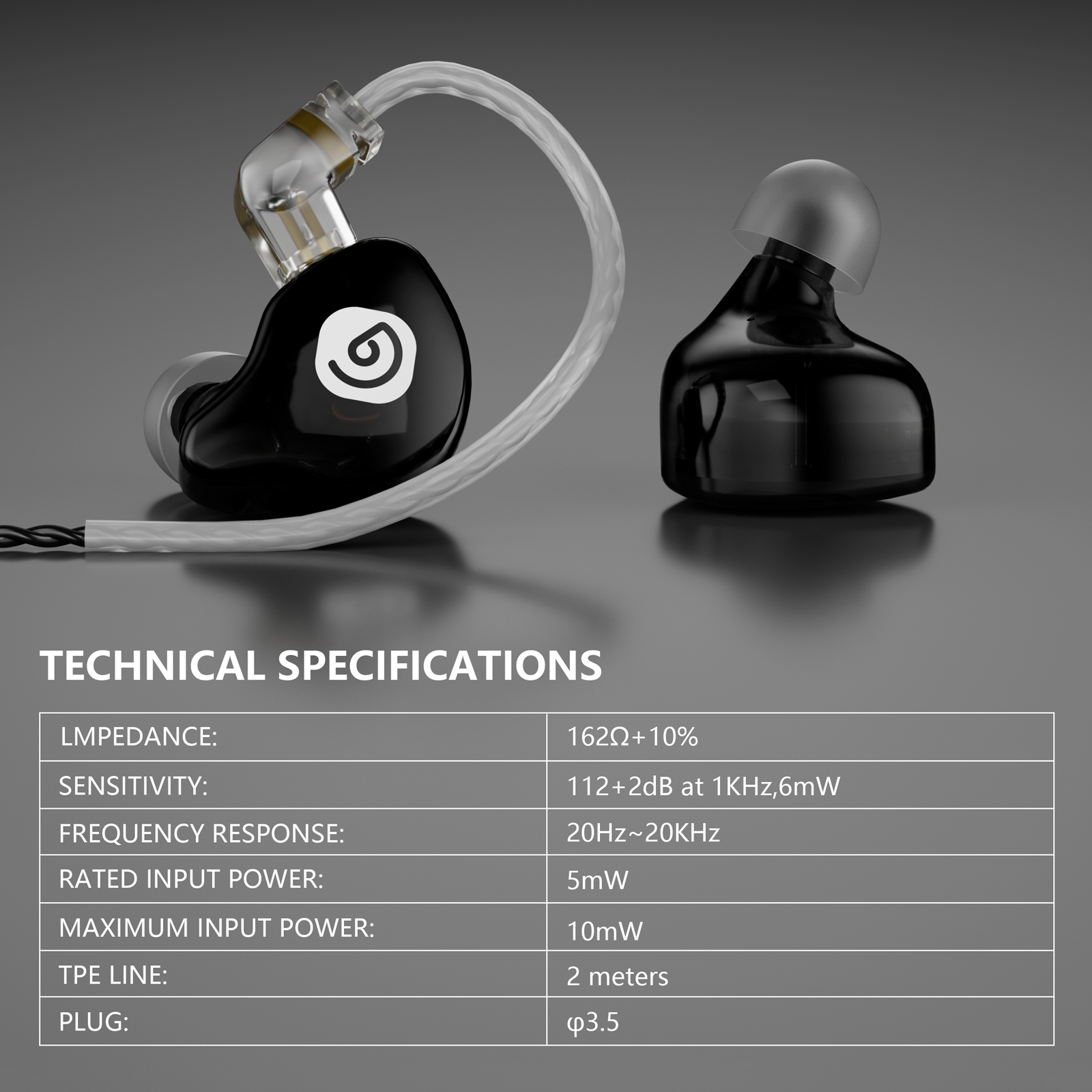 IE-210 Professional In-Ear Monitoring Headphones (Black)