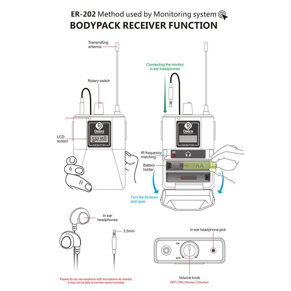 ER-202 Wireless In-Ear Monitoring System