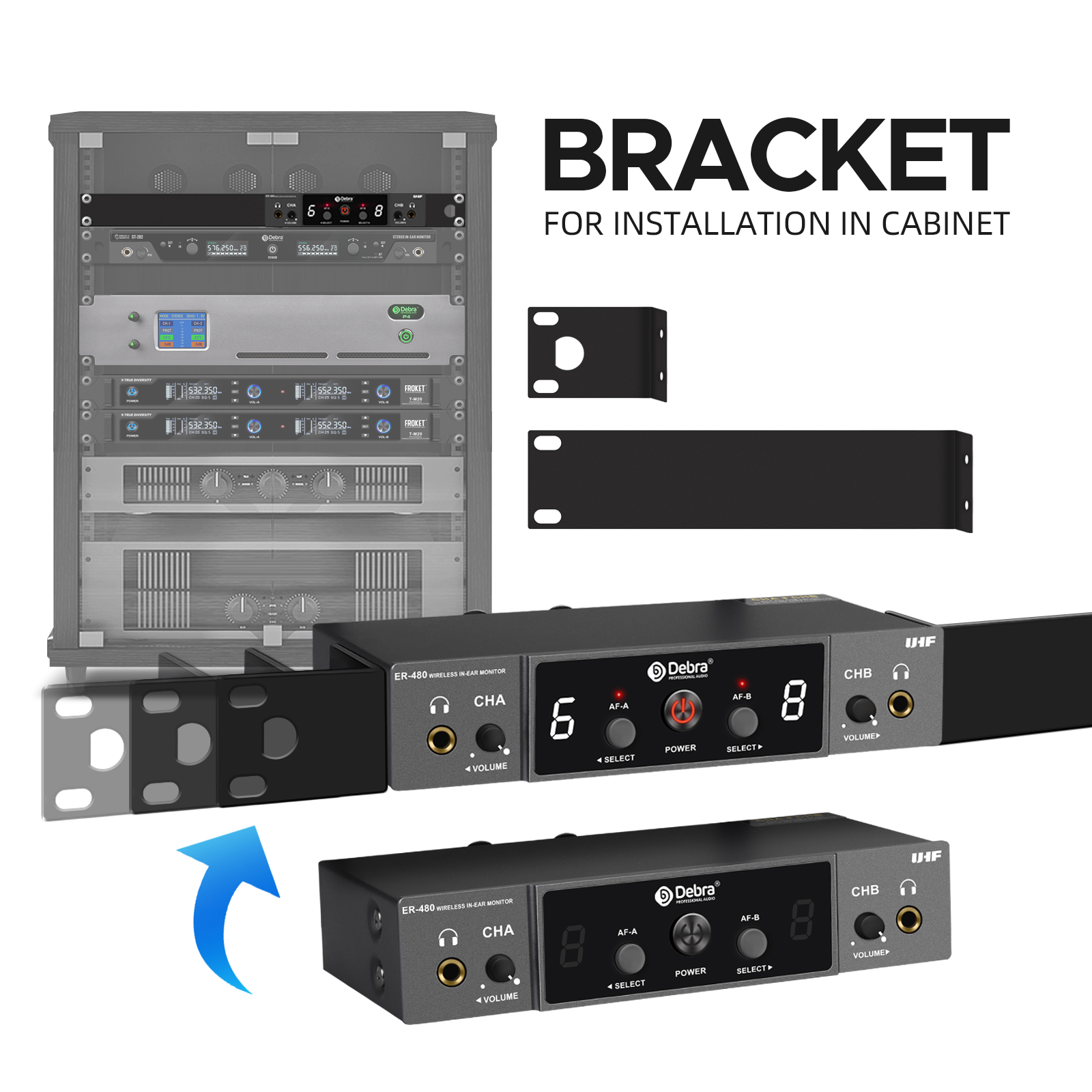 ER-480 UHF Wireless In-Ear Monitoring System（Dual channel transmission）