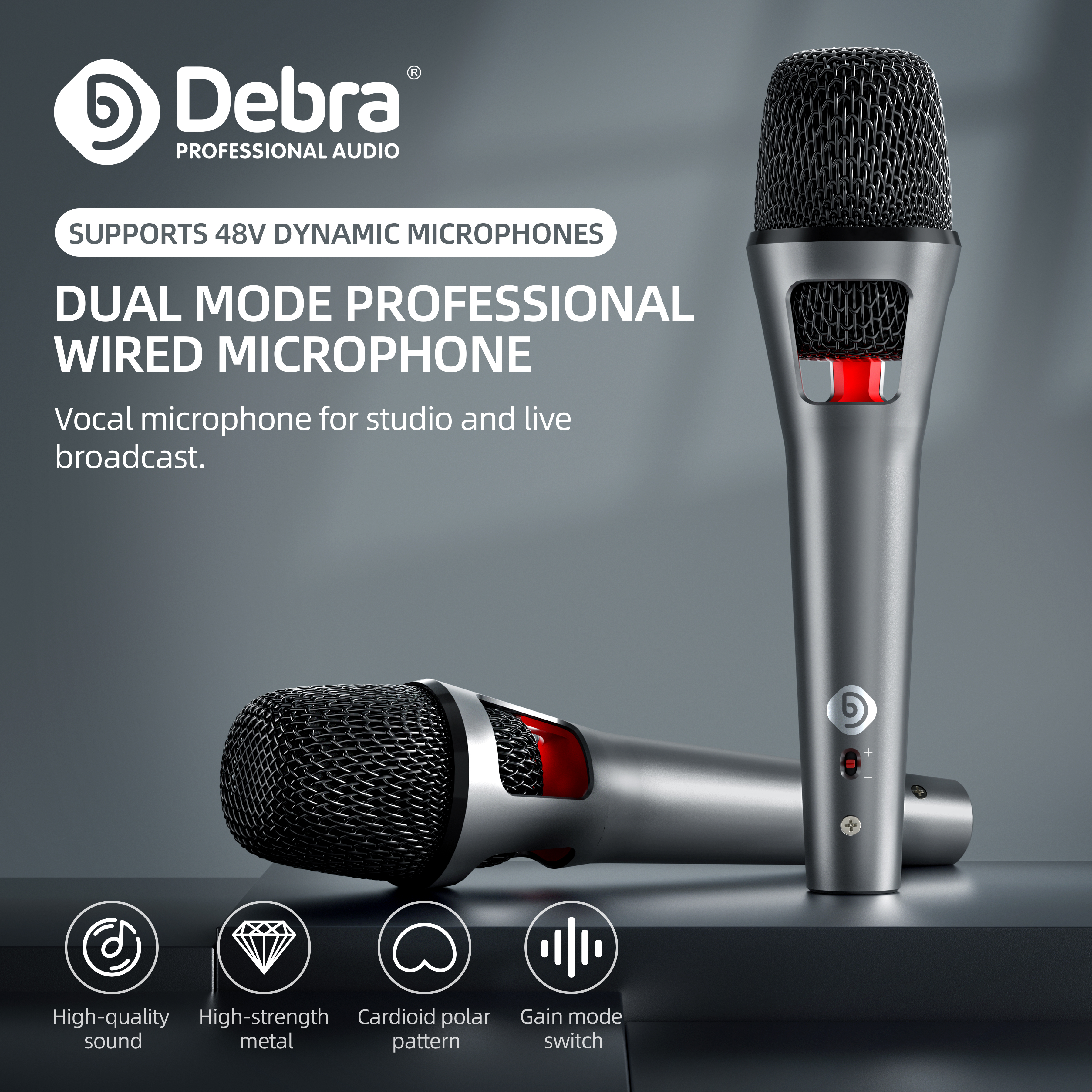 Debra Audio DB-707 Electromagnetic Dynamic Microphone