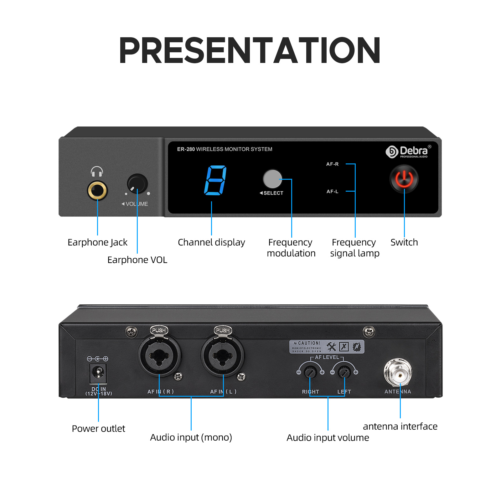 ER-280 UHF Wireless In-Ear Monitoring System