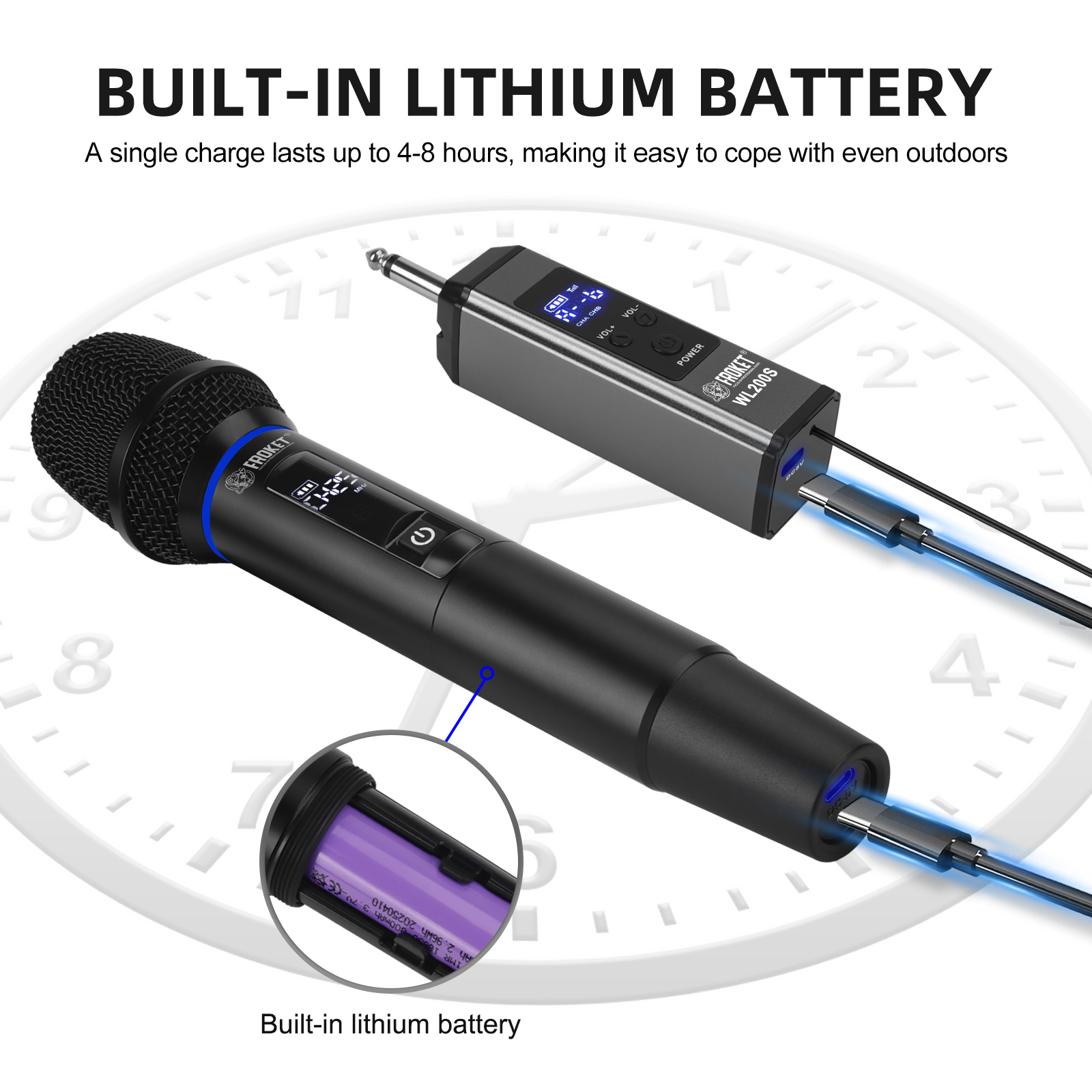 Debra Audio WL200S 2.4G Wireless Microphone System
