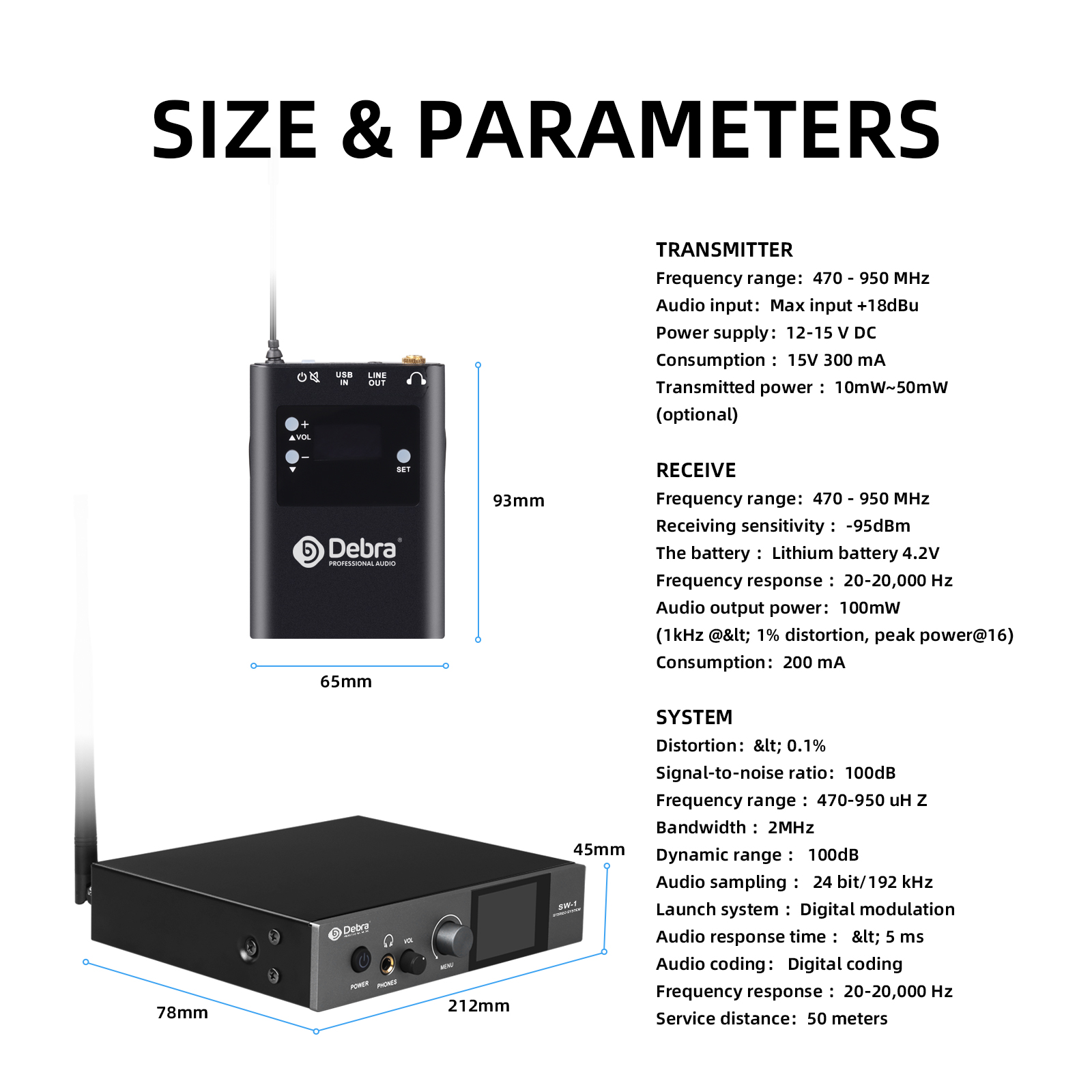 SW-1 Wireless In-Ear Monitor System