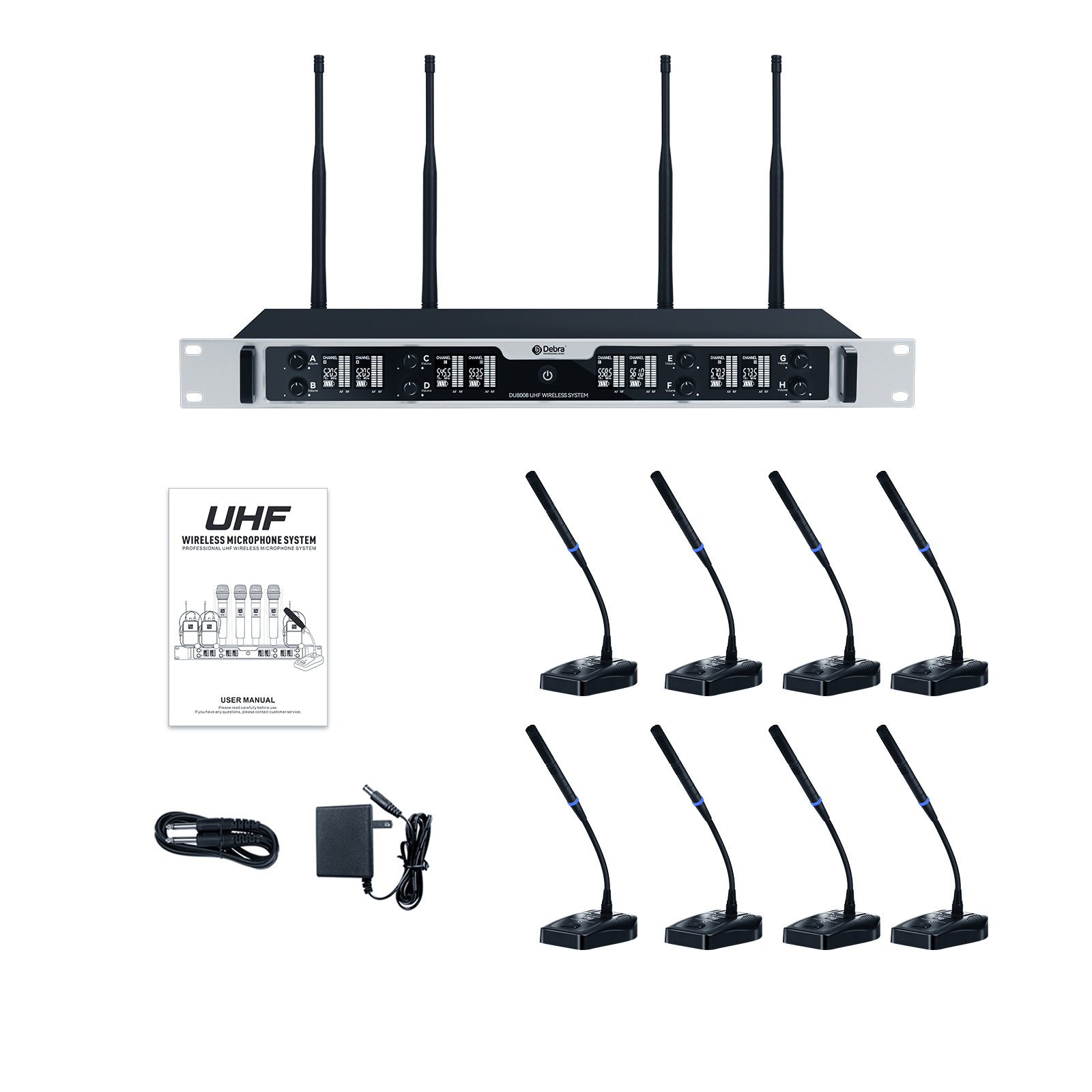 DU8008 UHF Wireless Microphone System