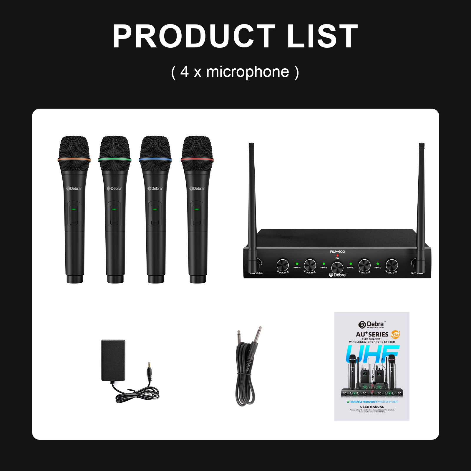 4-Handheld Microphone Set