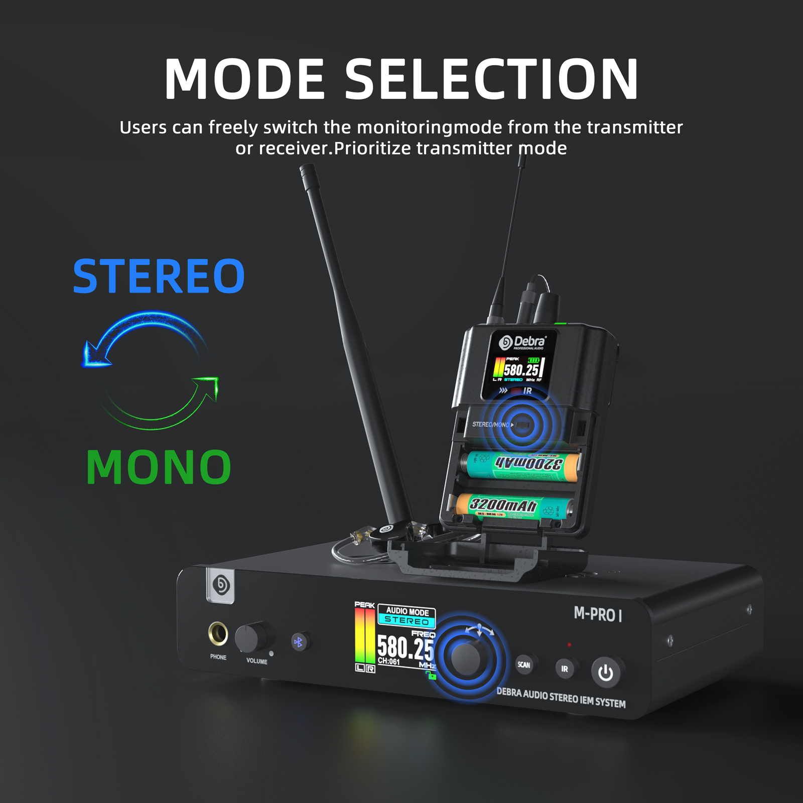 M-PROI Professional Stereo Wireless In-Ear Monitor System