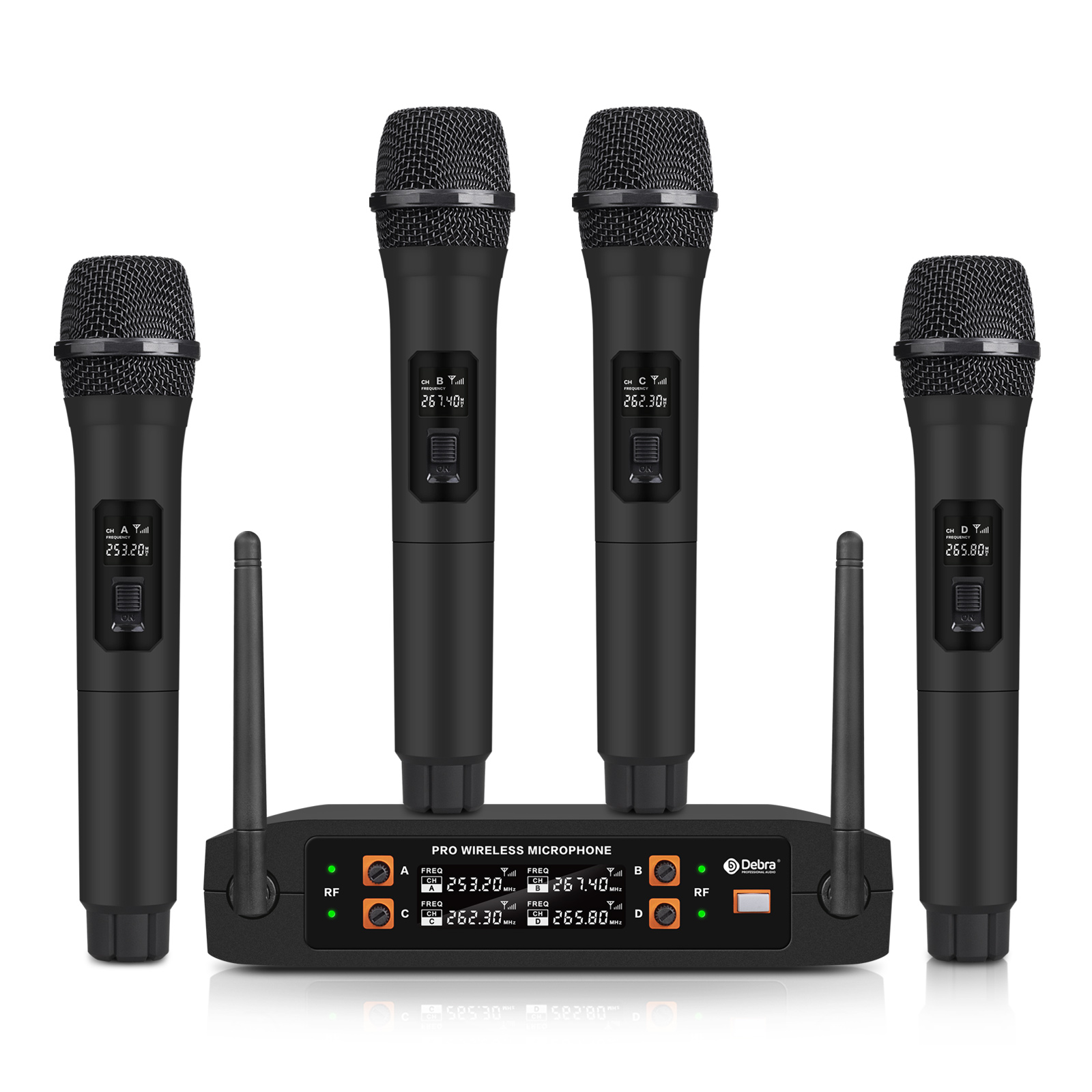 KV04 VHF 4Channel Wireless Microphone