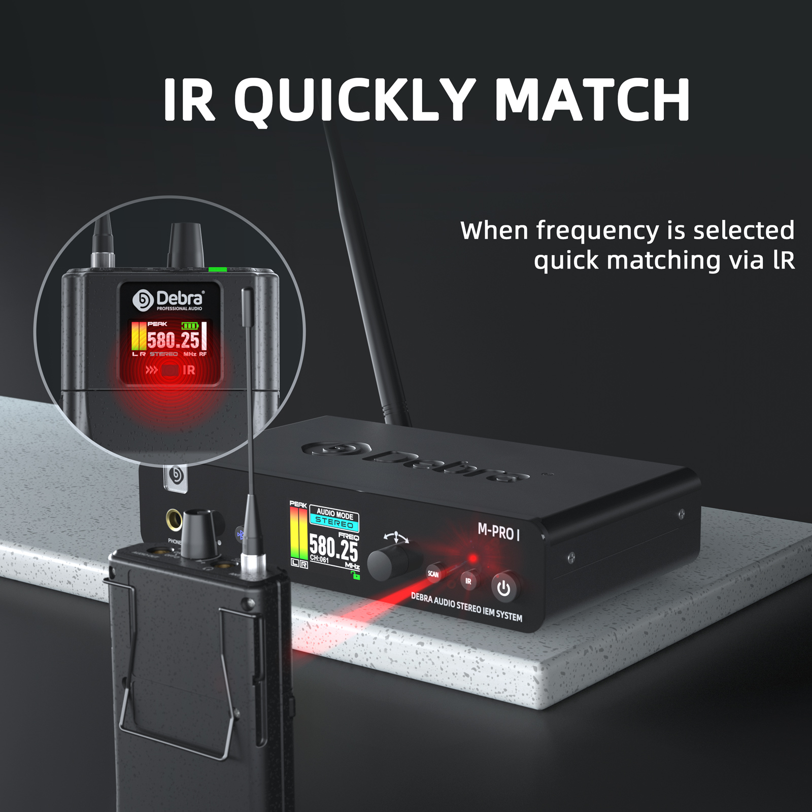 M-PROI Professional Stereo Wireless In-Ear Monitor System