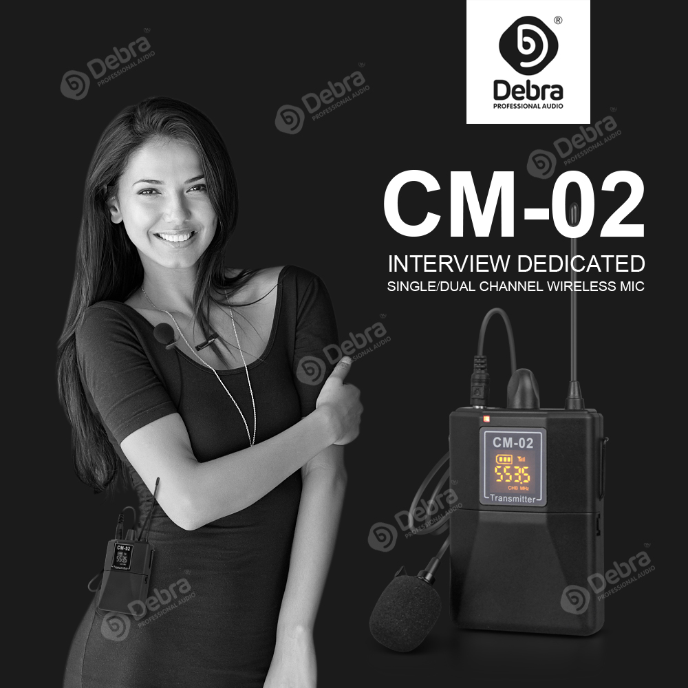 CM-02 Smartphone/DSLR Camera Wireless Recording Microphone