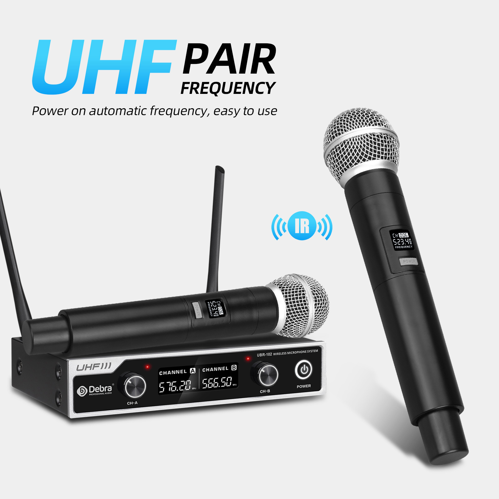 UBR-102 UHF Wireless Microphone