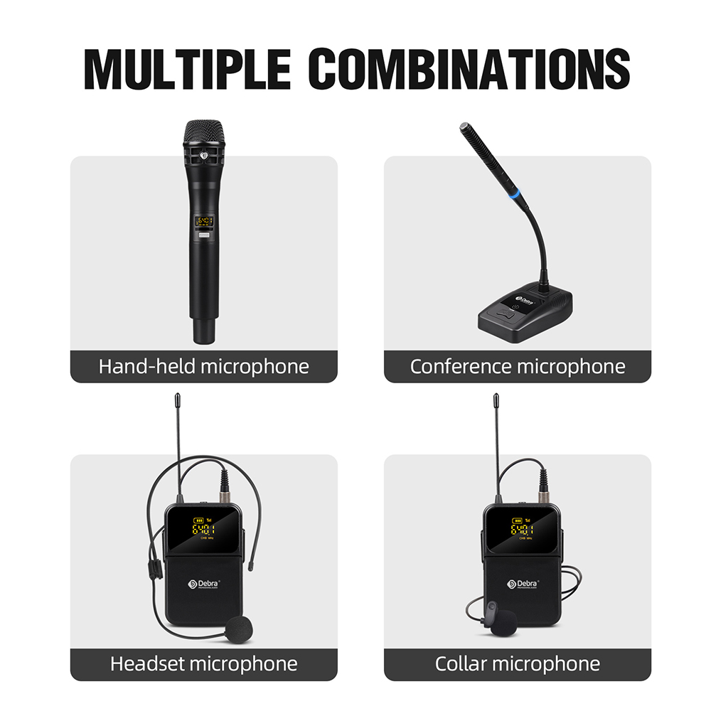 DU4004 UHF Wireless Microphone（4Handheld Mic）